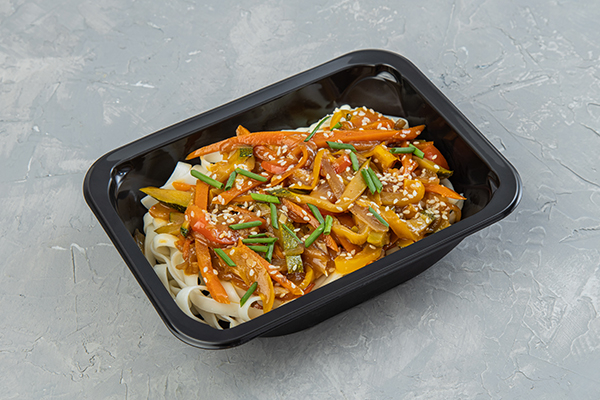 Лапша удон с овощами